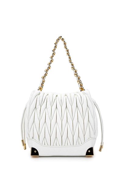 Tamer Tanca Women's Vegan White Shoulder Bag