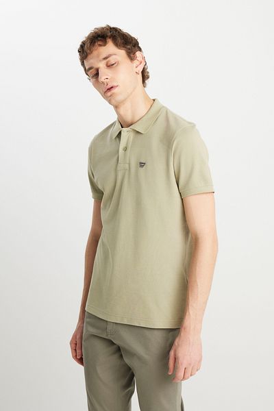 WRANGLER Μπλουζάκι με γιακά πόλο από 100% βαμβάκι με κανονική εφαρμογή