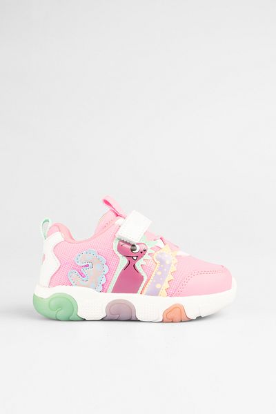 Vicco Number Lighted Girls Preschool Pink Sneakers