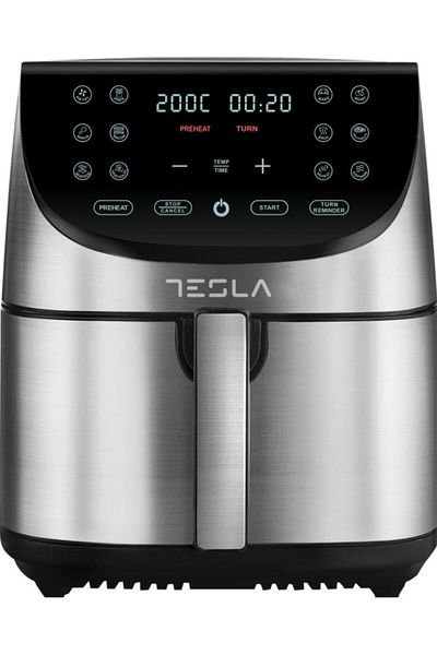 TESLA Friteuza cu aer cald Tesla AF701BX, 7L, 0-60 minTouch screen, 1700W (Negru/Inox)