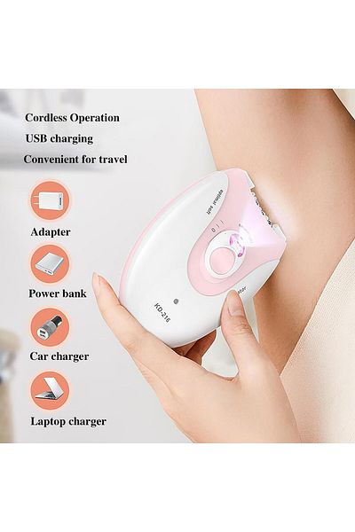 COOYA Cordless Epilator for Women,for Legs & Arms,Smooth Glide Hair Remover,USB Rechargeable