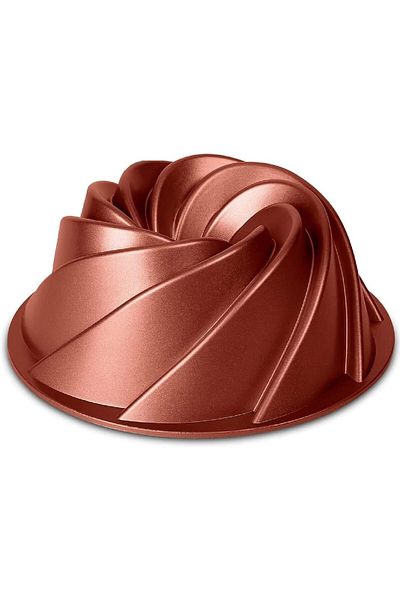 COOYA Non-stick Bunt-Cake Pan, Classic Swirl Shape, Heavy Cast Aluminum Bunt Pan Mold with 4-Layer Coating