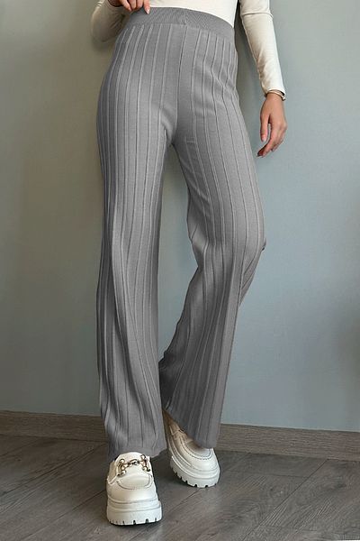 InStyle بنطال تريكو رمادي سميك