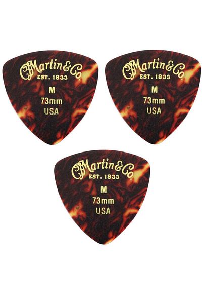 MARTIN & CO Martin Medium Triangle Picks 0.73 mm Guitar Picks (3 Pieces)