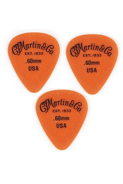 MARTIN & CO Martin Delrin Pena 0.60 mm Guitar Pena (3 Pcs)