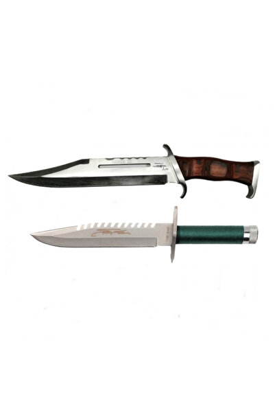 Depox Sada dvou loveckých nožů First Blood, IdeallStore, včetně pouzdra.