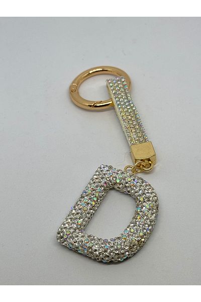 Çelik Arya Jewelry Lettered Zircon Stone Charm/ Keyring/ Car Ornament