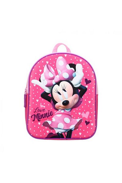 Minnie Mouse Backpack for girls Love Minnie Mouse, 3D, 32x26x11 cm, multicolor