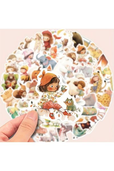ROSIE 52Pcs Cartoon Movie Fairy Tale Animal Decal Decoration
