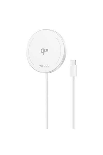 Yesido DS24 15W QI2.0 Desktop Magnetic Fast Charging Wireless Charger(White)