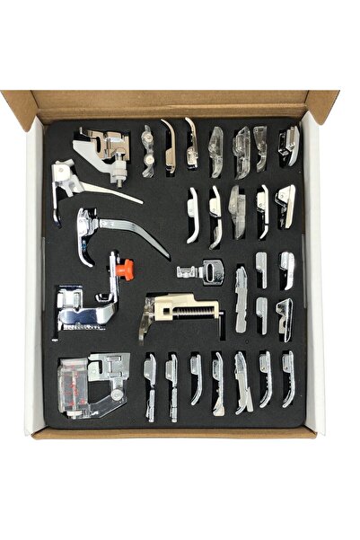 dm dikişmarket 32 Parça Dikiş Makine Ayak Seti (KARTON KUTULU)