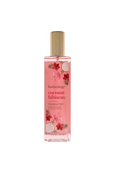 Bodycology رذاذ عطري برائحة جوز الهند والكركديه من بودي كولوجي للنساء، 240 مل، 8 أونصة