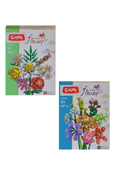 ctoy Ctoys Surprise Flower Building Block Set of 2