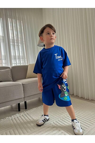 Butik ERKEK ÇOCUK TOM JERRY BASKILI ŞORTLU TAKIM