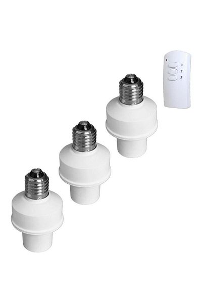 BENKO Set of 3 Benko remote control sockets, E27, batteries included