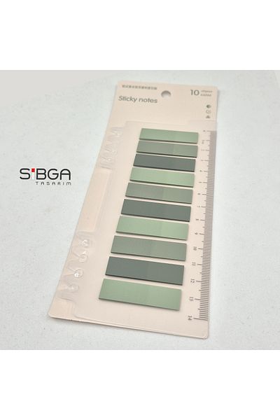 sibga tasarım Transparent Color. 200 Sheets Book Mark Sticker Note Paper
