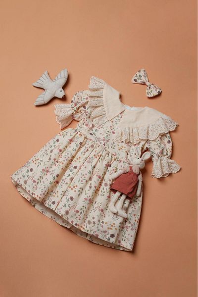 Karan Kids Mine Girl's Dress Short Sleeve (Buckle Included)
