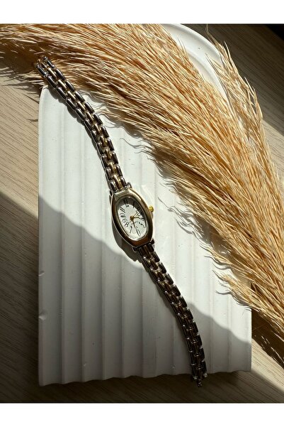 rubsey Retro Minimal Straw Cord Vintage Women's Wristwatch