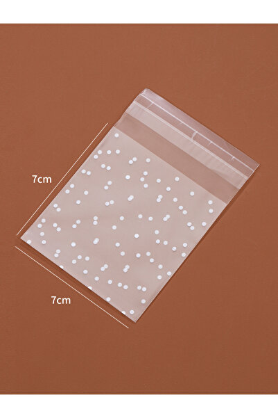 Choice 7x7 سم 100 قطعة من أكياس السيلوفان البلاستيكية الشفافة للتغليف باللون ...