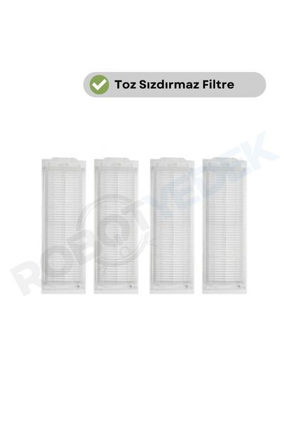 robotyedek روبوت منظف الفراغ Viomi Se - متوافق مع فلتر Hepa، 4 قطع