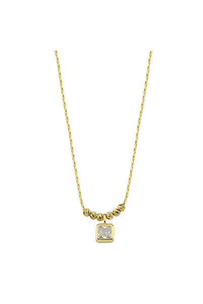 CHARMLUCKY Special Series Square Stone Dorica Necklace