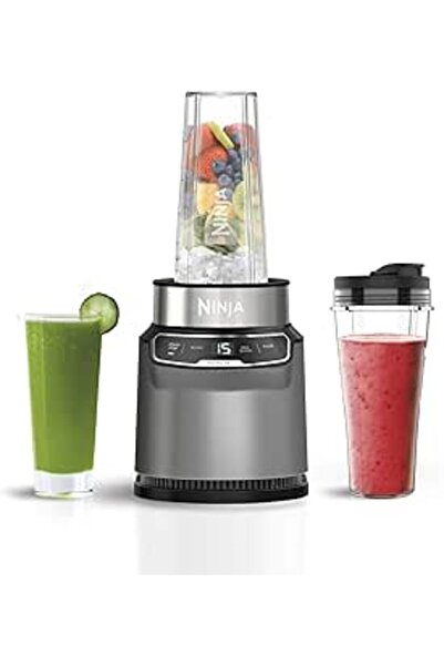 NINJA Blenderwith2Automatic Programs:PulseSetting,2x700ml Cups with Spout Lid...