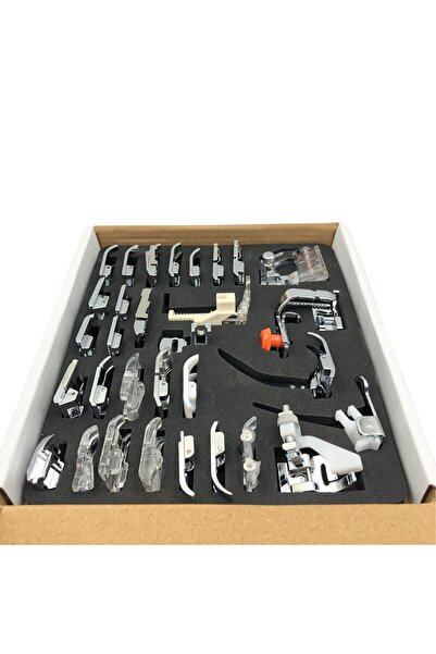 dm dikişmarket 32 Parça Dikiş Makine Ayak Seti (KARTON KUTULU)