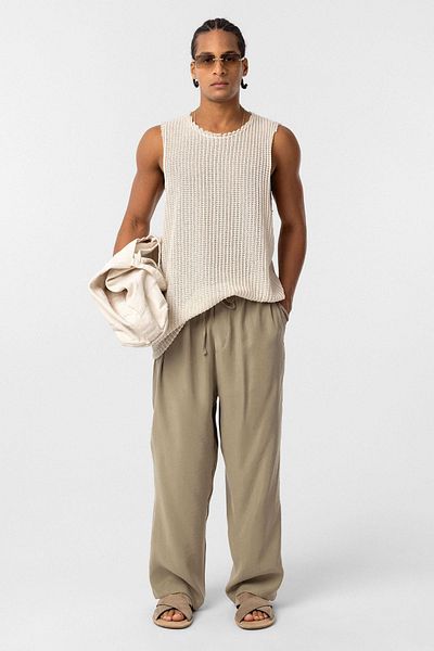 VAMOSCLO Ανδρικό παντελόνι Washed Baggy Fit