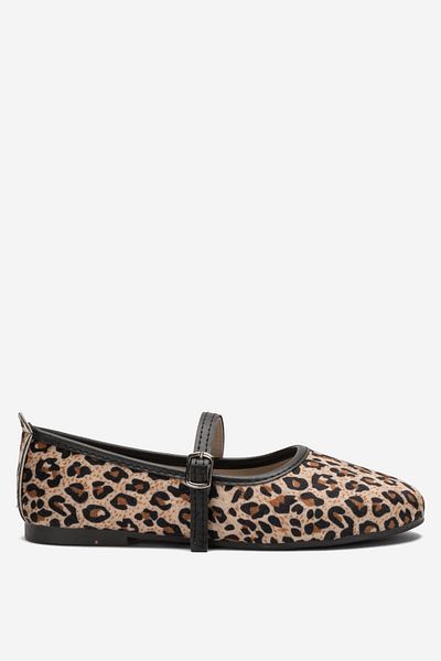 Liger Pantofi de damă casual cu o singură curea NEGRU-BEIG