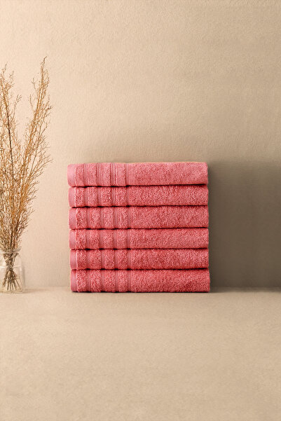 BOOVI سكاور ريد جوي - طقم مناشف لليد/الوجه 6 قطع 30×50 سم 100% قطن نقي