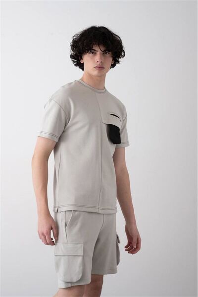 LOCO LOCO Boy's Gray Zippered Short Suit 7710