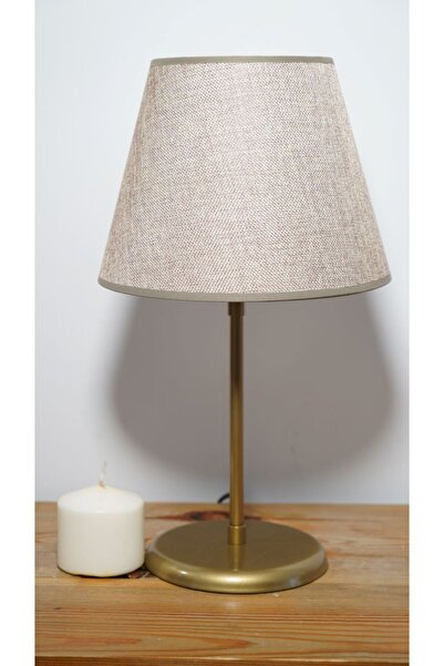 retro home design Eskitme Ayak Bej Şapkalı Masa Lambası 1 Adet Abajur Salon Y...