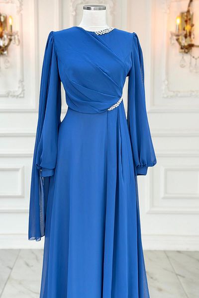 Amine Hüma Rochie de seara Indigo Feza
