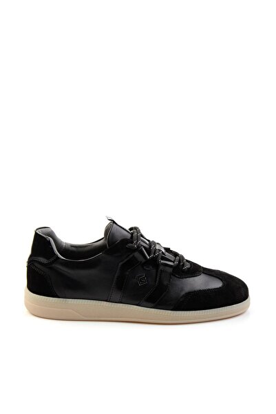 Bambi Siyah Leather Erkek Sneaker E01075623902