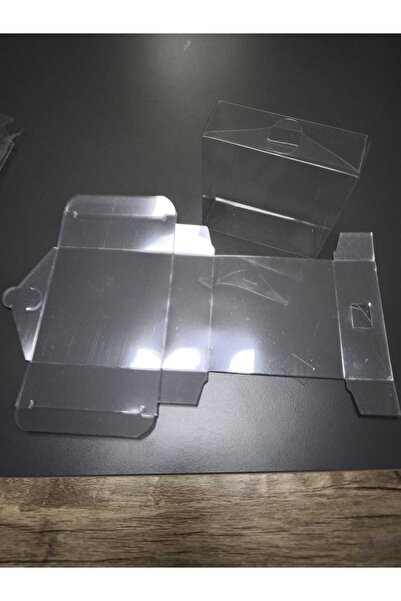 MK Ambalaj Pvc, Asetat, Şeffaf Kilitli Kutu - 180 Micron - 8,6 x 3 x 8,6 cm -...