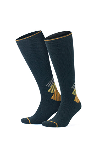 Go With Вълнени безшевни цветни чорапи до коляното с компресия 15-20 mmHg за ...