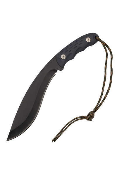 Depox Mačeta IdeallStore, Mini Kukri, černá, 30 cm, včetně pouzdra.