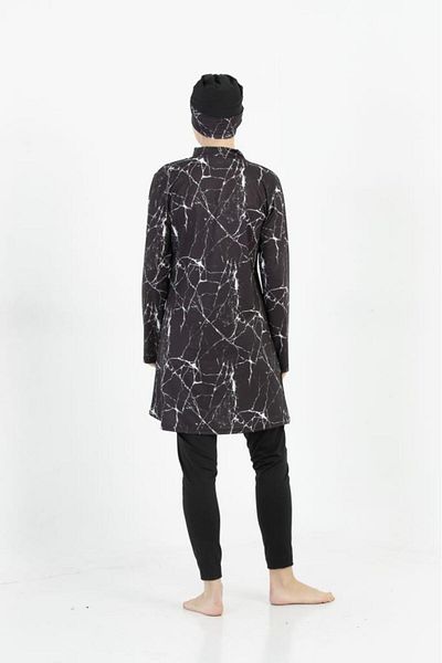 Form Angel Μαγιό με μοτίβο Lycra Full Covered Hijab 1600-52