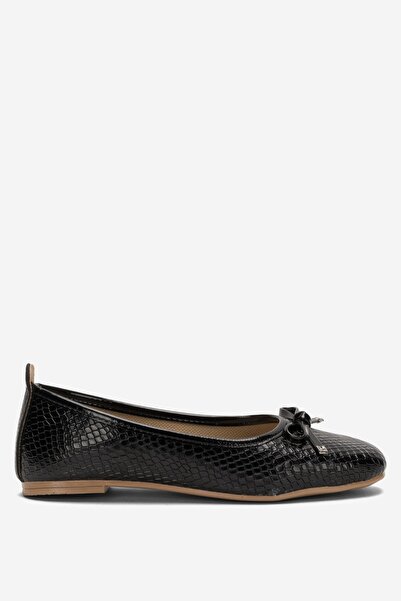 Liger Жіночі балетки на щодень - ЧОРНІ з бантиком