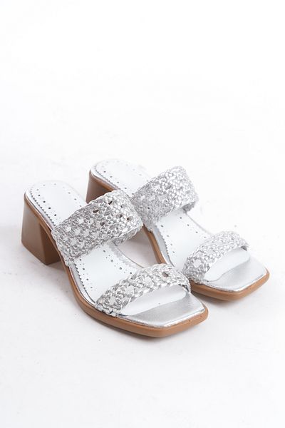 Elile Shoes Γνήσιο δέρμα Παντόφλες με τακούνι 34-35 έως 41-42