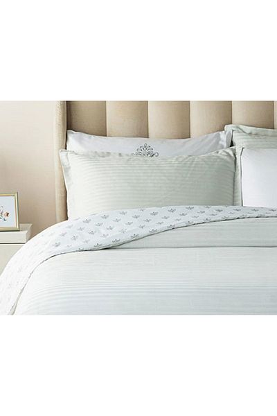 English Home Elegant Crown Cotton Satin Eared 2-Piece Pillow Case 50 X 70