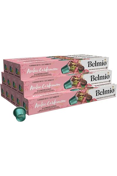 Belmio Arabic Cardamom Flavoured Collection Coffee Capsules Pack of 12 (120 Capsules) - Compatible w