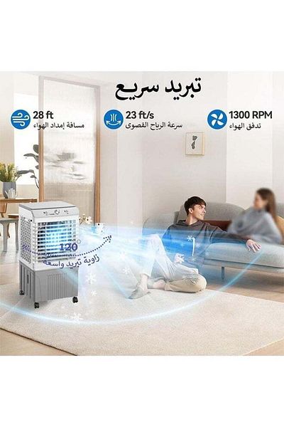 Cady One Desert cooler and air conditioner equipped with a large water tank with a capacity of 45 liters