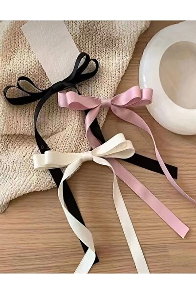 alhifa طقم مشبك نسائي من الساتان مكون من 3 قطع - شريط