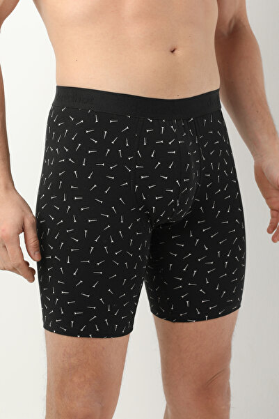 Donkshot Ανδρικό μπόξερ με μοτίβο μακριά Lycra 1014