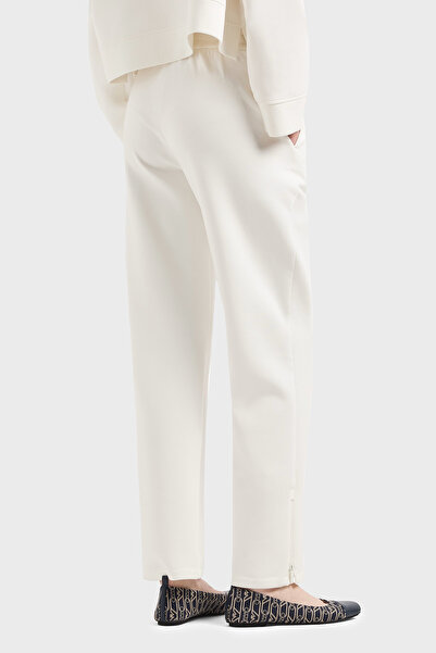 Emporio Armani Regular Fit Elastic Waist Straight Leg Trousers Pants