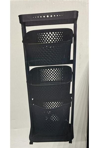 Titiz Leon Life Kitchen Bathroom Wheeled Organizer Basket