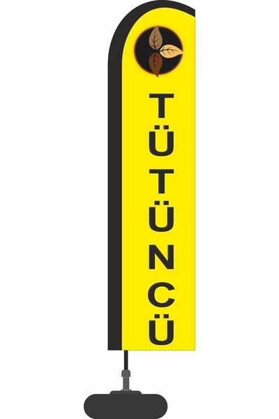 ARSLAN BAYRAK REKLAM PROMOSYON 75x300cm YELKEN BAYRAK DUBA DİREK SET TÜTÜNCÜ