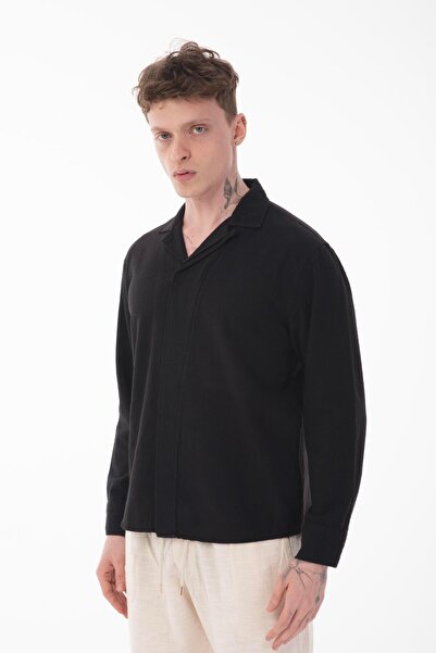 Rocqerx R-6059 Прихований пат Детальна сорочка з довгими рукавами