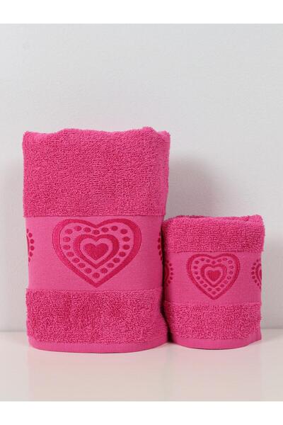 Ender Home Love El & Рушник для обличчя – 2 шт., 100% бавовна, 30x50 см і 50x90 см